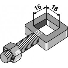 Laikiklis akėčioms, skylė 16x16 mm