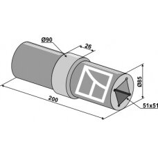 Guolio velenas, Ø85 x 200 mm ilgio