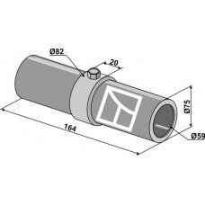 Guolio velenas, Ø75 x 164 mm ilgio