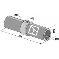 Guolio velenas, Ø75 x 196 mm ilgio