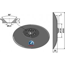 Sėjamosios diskas Ø300x3