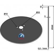 Atpjovimo diskas Ø560x5