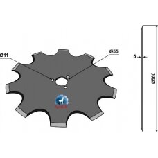 Atpjovimo diskas Ø560x5