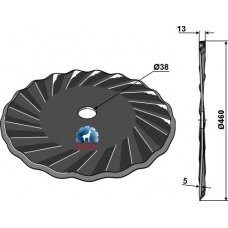 Atpjovimo diskas Ø460x5
