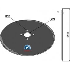 Atpjovimo diskas plūgui Ø508x5