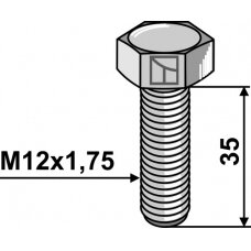 Šešiakampis varžtas - M12