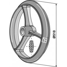 Kembridžo žiedas - Ø510mm