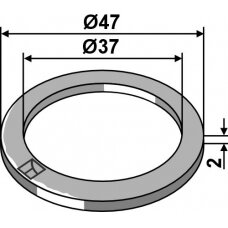 Tvirtinimo poveržlė Ø47x2xØ37