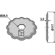 501064 Smulkinimo peilis Geringhoff