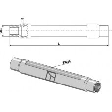 Traukės vamzdis M36x3