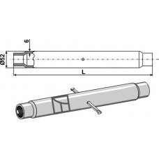 Traukės vamzdis M36x3