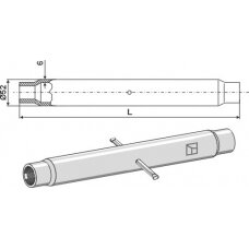 Traukės vamzdis M36x3