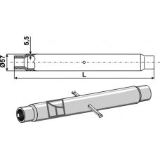 Traukės vamzdis M40x3