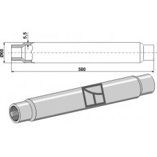 Traukės vamzdis 580mm