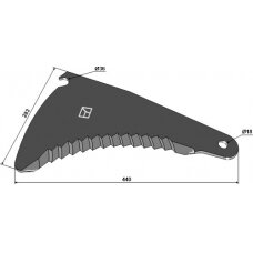 60810 Kemper smulkinimo peilis