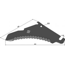 B02-1011 Smulkinimo peilis Bergmann