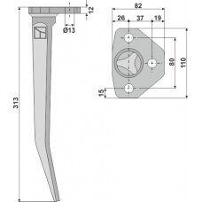 6302100 Dantis akėčioms Amazone